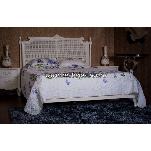 ПРОВАНСКровать 1,6 с решеткой (белый) ПРОВАНСКровать 1,6 с решеткой (белый)