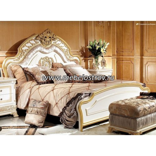 МОНАРХ Е62 Кровать 2,0 м c изножьем, (white gold, ткань SAKI-46A)