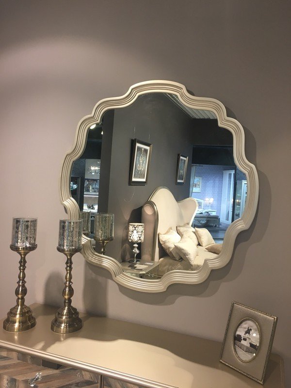 Зеркало RIMINI отделка серебряное напыление ( silver plated B)