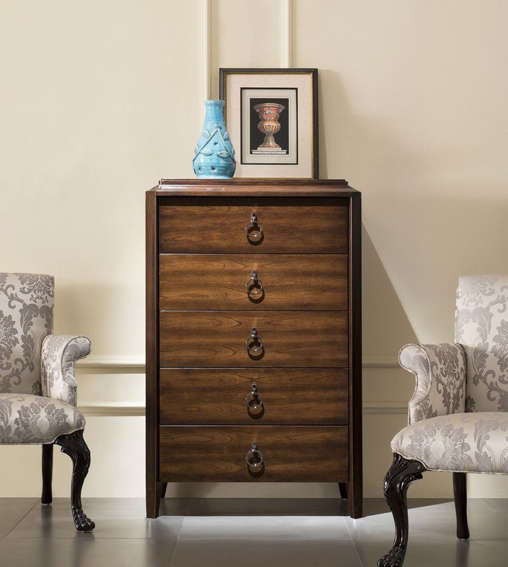 Комод высокий MESTRE отделка шпон вишни C (cherry С)