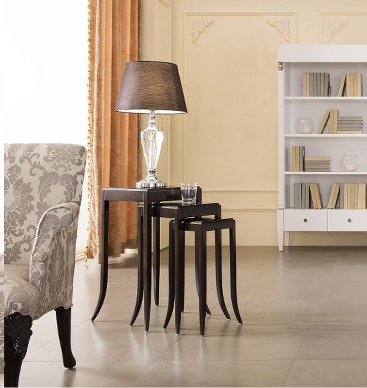 Набор столиков (3шт) MESTRE отделка шпон махагона цвет С (Mahogany C)