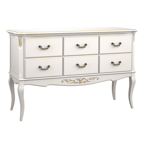 PROVENCE (ПРОВАНС) Консоль 6 ящиков с доводчиками