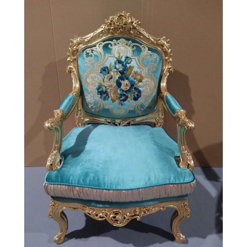 ВЕРСАЛЬ Кресло (стул) для отдыха (ткань синяя) ВЕРСАЛЬ Кресло (стул) для отдыха (ткань синяя)