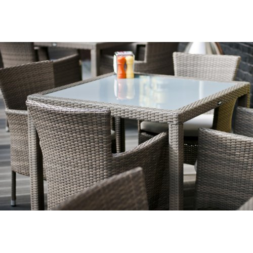 Бари стол серо-коричневый