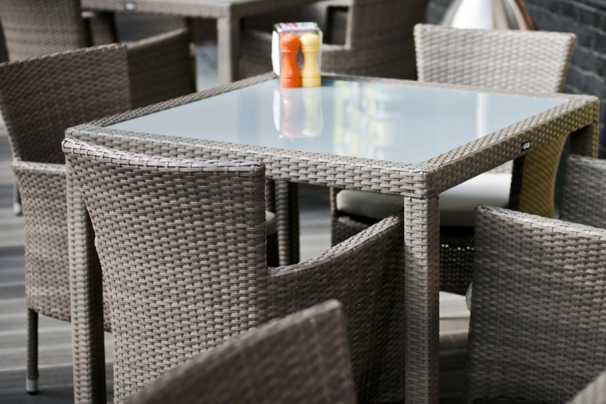 Бари стол серо-коричневый