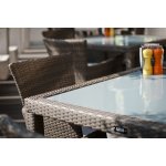 Бари стол серо-коричневый