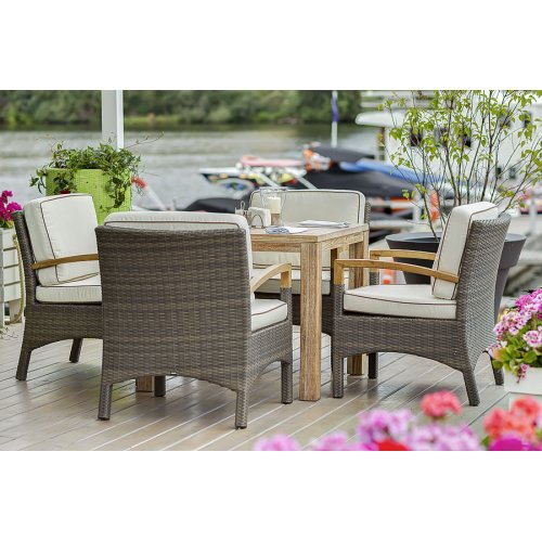 Верона кресло серо - коричневое