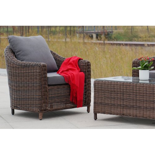 Кон Панна, кресло, коричневоe