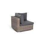 Лунго модуль угловой с подушками, соломенный