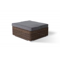 Лунго плетенная оттоманка с подушкой коричневый