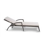 Парма Шезлонг из искусственного ротанга с матрасом