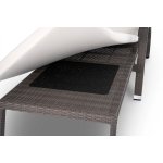 Парма Шезлонг из искусственного ротанга с матрасом