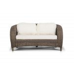 Римини диван двухместный серо - коричневый