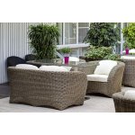 Римини диван двухместный серо - коричневый