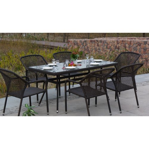 Торре стол коричневый, 1500*800*750 Торре стол коричневый, 1500*800*750