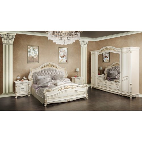 КАСАНДРА комплект спальни с 4-х дверным шкафом