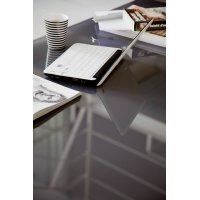 Стол LEO (42.55)120/170*80*Н75 см (М310/M310/ С196антр, гл.стекло,вст045 антр.) АКЦИЯ!!! СКИДКА 50%!