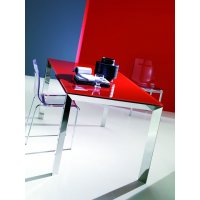 Стол SIRIO (42,38G) 110/150х75хН75 см (G093 LEGS/ M089 FRAME/C152 черн глянц ст) 