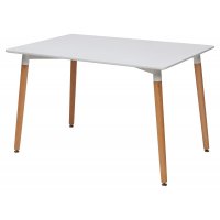 Стол TANSY 120 белый/массив бука  М-City