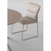 Стул FRIDA CB/1806-SK  MT.P176 MATT TAUPE/  SKUBA S98 NOUGAT