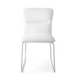 Стул FRIDA CB/1806-SK  MT.P77 CHROMED/  SKUBA S92 OPTIC WHITE