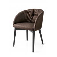 Стул ROSIE SOFT CB/1910, BCH P132 GRAPHITE/ VENICE S0G SOIL BROWN