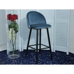 Барный стул MALIBU пудровый синий, велюр G108-56 М-City