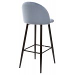 Барный стул MALIBU пудровый синий, велюр G108-56 М-City