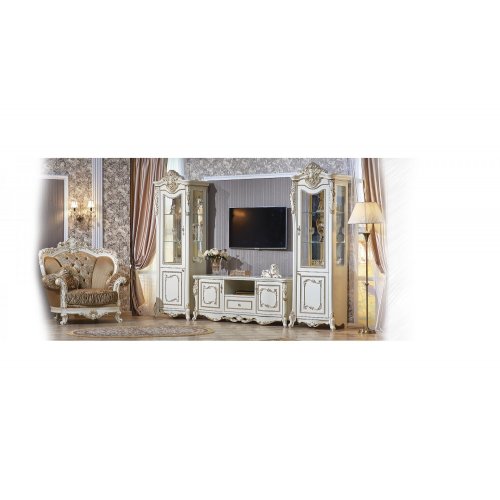 ДЖОКОНДА Витрины 1-но дверные левая + правая (2 штуки)+ТВ Тумба ДЖОКОНДА Витрины 1-но дверные левая + правая (2 штуки)+ТВ Тумба