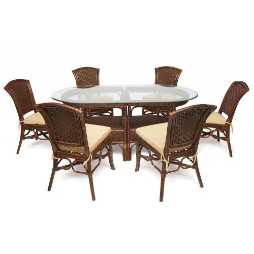 Комплект обеденный ANDREA GRAND (стол+6 кресел)