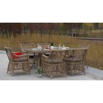 Латте кресло соломенное