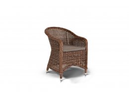 Равенна кресло темно-коричневого цвета с темно-серыми подушками