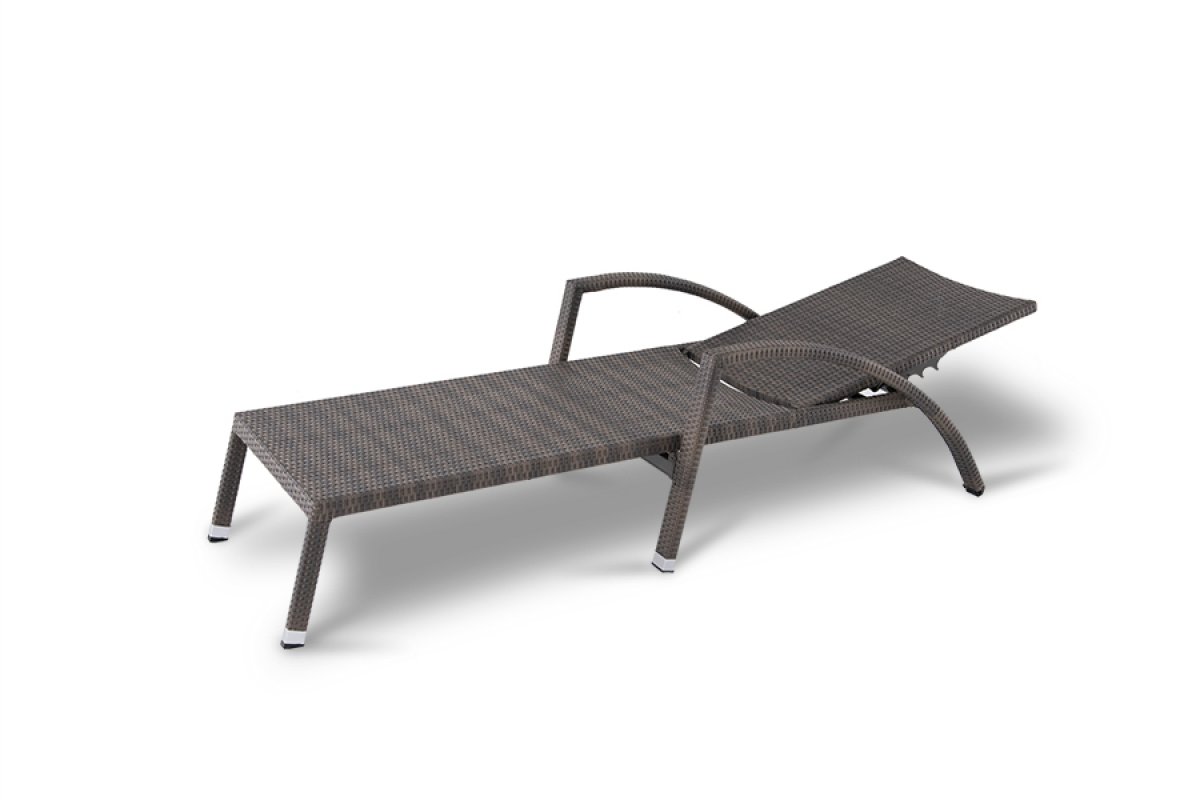 Парма Шезлонг из искусственного ротанга без матраса