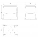 Пуфик RIMINI, FRATELLI BARRI