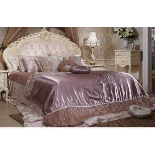 88011-С Санта Мария Кровать 160 без решетки (БЕЗ ИЗНОЖЬЯ) ткань беж велюр 8812