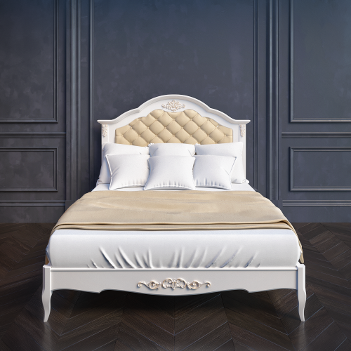 PROVENCE (ПРОВАНС) Кровать 120*200 с мягким изголовьем с ламелями