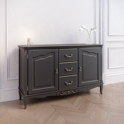 PROVENCE (ПРОВАНС) Комод широкий 3 ящика + 2 двери с доводчиками