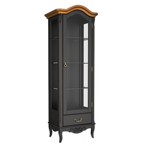 PROVENCE WOOD Витрина 1-но дверная с зеркалом (правая)