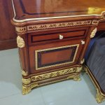 МОНАРХ Спальня (Кровать, 2 тумбы, туалетный стол с зеркалом, пуф, шкаф 4-х дверный)