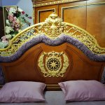 МОНАРХ Спальня (Кровать, 2 тумбы, туалетный стол с зеркалом, пуф, шкаф 4-х дверный)