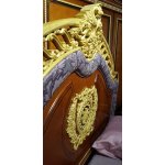 МОНАРХ Спальня (Кровать, 2 тумбы, туалетный стол с зеркалом, пуф, шкаф 4-х дверный)