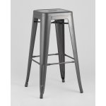 Стул барный TOLIX серебристый матовый