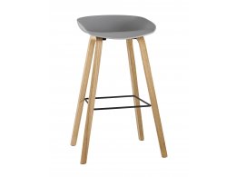Стул барный LIBRA СЕРЫЙ