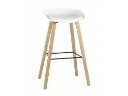 Стул барный LIBRA SOFT БЕЛЫЙ