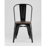 Стул TOLIX WOOD черный глянцевый