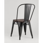 Стул TOLIX WOOD черный глянцевый