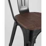 Стул TOLIX WOOD черный глянцевый