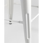 Стул полубарный TOLIX WOOD со спинкой белый глянцевый