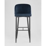 Стул барный Оскар велюр сине-зеленый