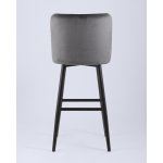 Стул барный Ститч велюр серый